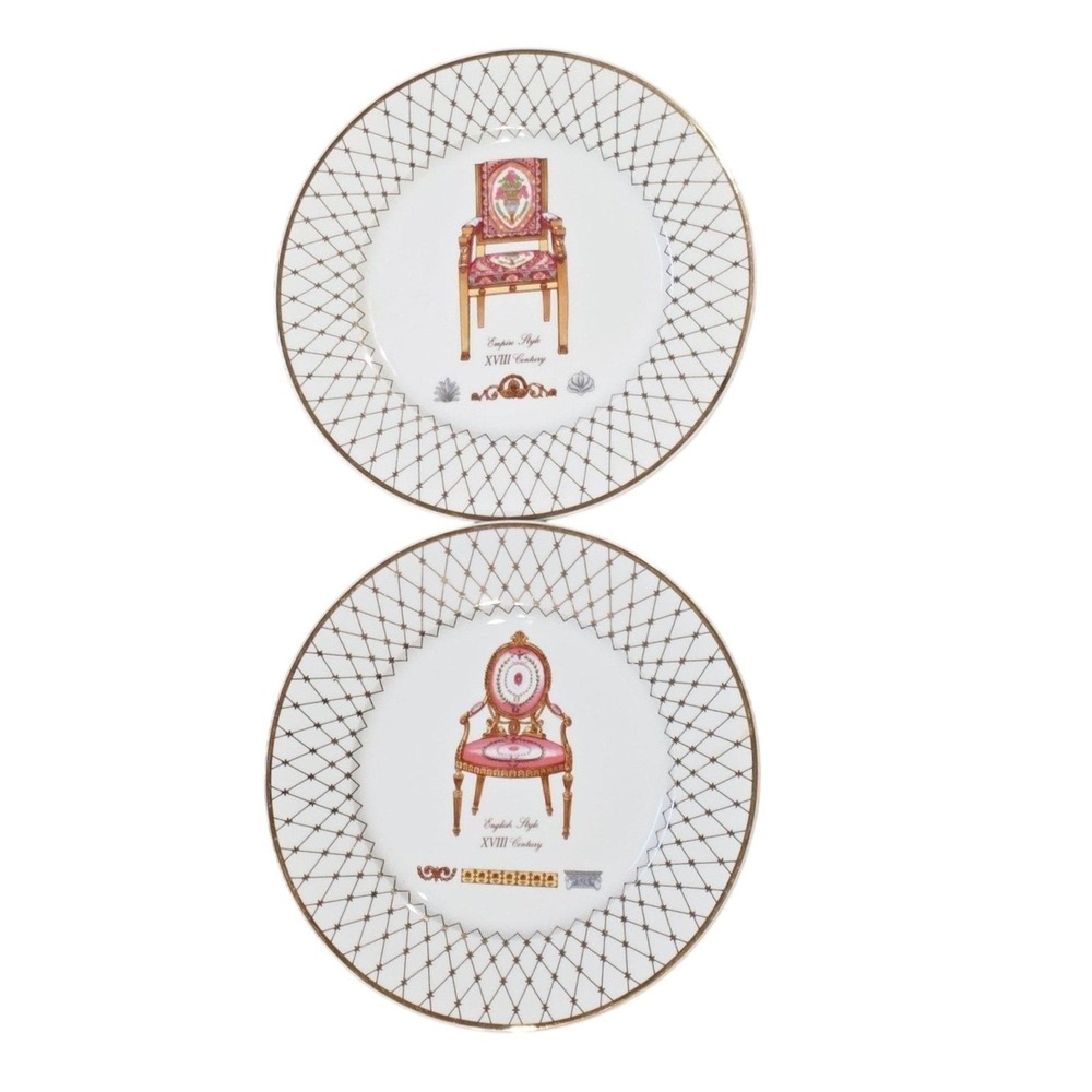 French‎ Chairs Collection Email de Limoges Porcelain Plates Wall Home Decor